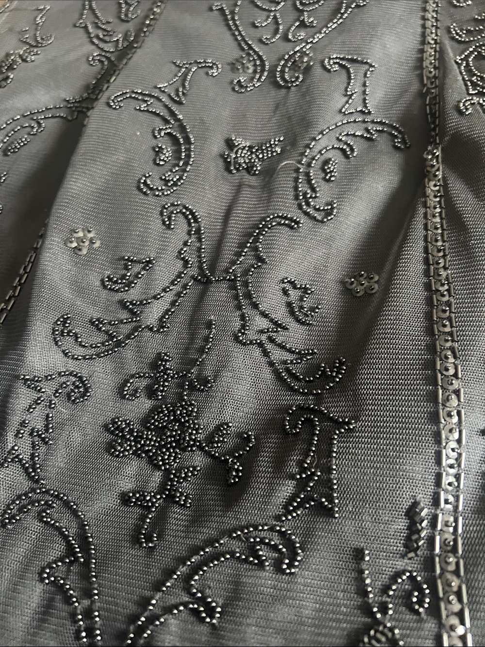 Laundry By Shelli Segal Black Beaded Mini Dress - Picture 2 of 6